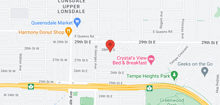 map of 239 E 28TH STREET